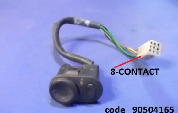Opel Omega B1 Wing mirror switch 90504165