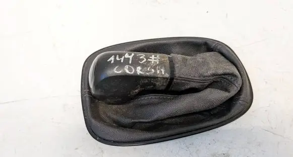 Opel Corsa D Gear lever shifter trim leather/knob