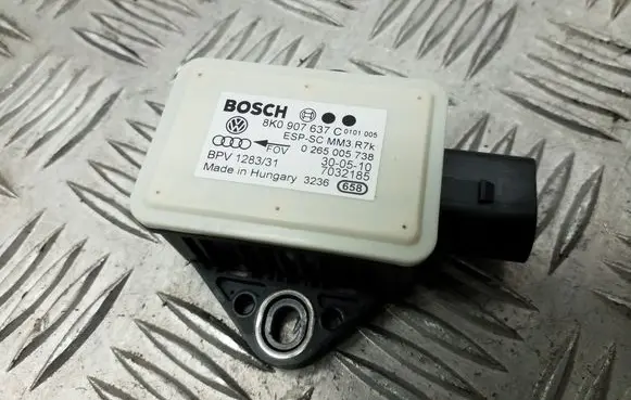 Audi A5 Sportback 8TA ESP acceleration yaw rate sensor 8K0907637C