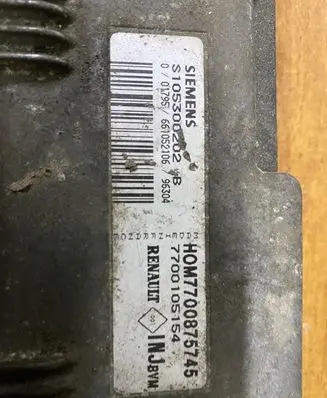 Renault Scenic I Engine control unit/module 7700105154 S105300202B HOM7700875745