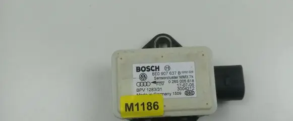 Audi A6 S6 C6 4F ESP acceleration yaw rate sensor 8E0907637B M1186