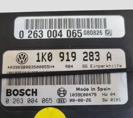 Volkswagen Golf Plus Parking PDC control unit/module 1K0919283A 0263004065 1039E00479