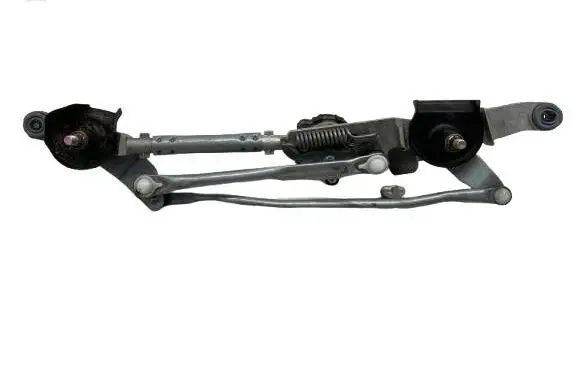 Front wiper linkage and motor