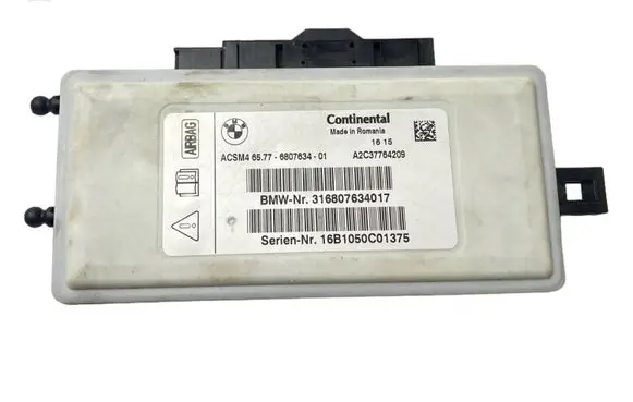 BMW 5 F10 F11 Airbag control unit/module 6807634 65776807634 316807634017