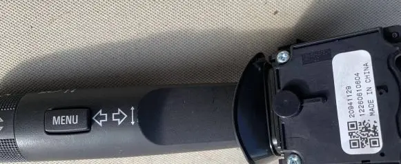 Opel Insignia A Wiper control stalk 12260610604 20941129