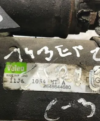 Citroen C3 Starter motor 9648644680