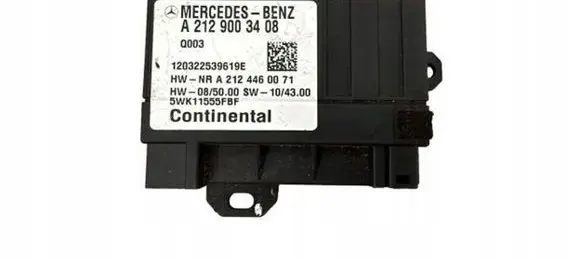 Mercedes-Benz C W204 Fuel injection pump control unit/module A2129003408