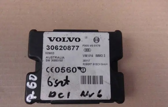 Volvo S40, V40 Immobilizer control unit/module 30865187 F005V00178 30620877