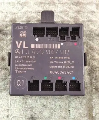 Mercedes-Benz C W204 Door control unit/module A2128203926 00403634C1 A2129028001
