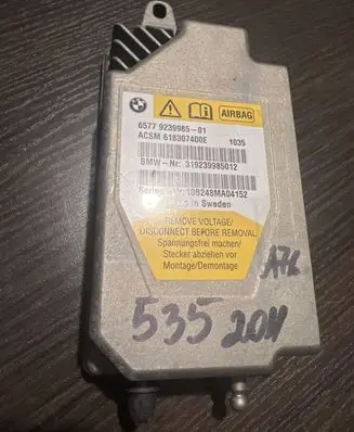 BMW 5 F10 F11 Airbag control unit/module 9239985