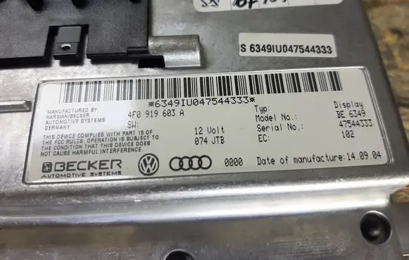 Audi A6 S6 C6 4F Screen/display/small screen 4F0919603A