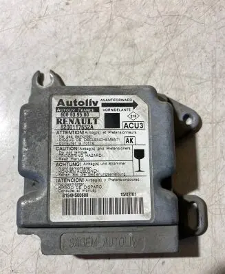 Renault Scenic I Airbag control unit/module 8200117652A 600639500 B194H500608
