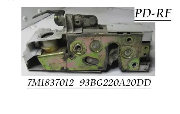 Seat Alhambra (Mk1) Front door lock 7M1837012 93BG220A20DD