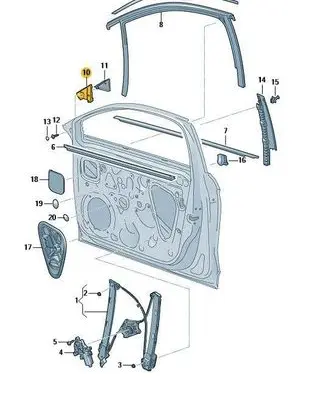 Seat Leon IV Front door wing mirror part 5FA837367B