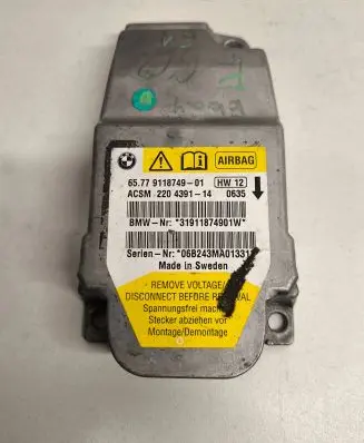 BMW 5 E60 E61 Airbag control unit/module 9118749 31911874901W