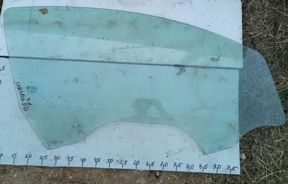 Opel Corsa D Front door window/glass (coupe) 43R009007 DOT39AS2M40 AS2