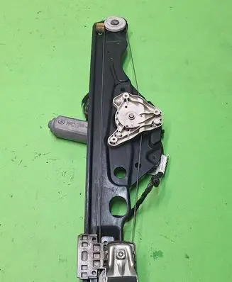 Rear door window regulator with motor
