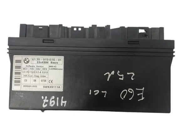 BMW 5 E60 E61 Comfort/convenience module 9151516 61359151516 5WK49111A
