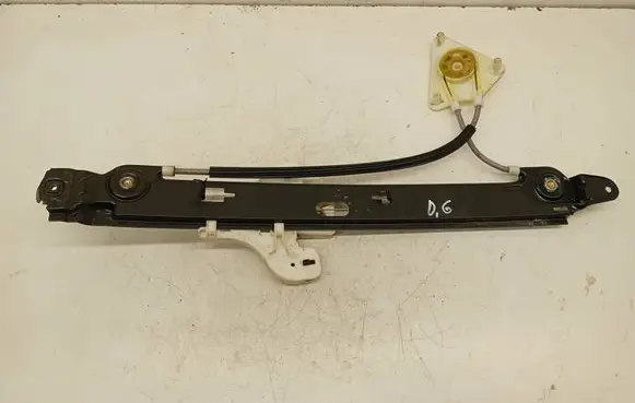 Rear door window regulator with motor