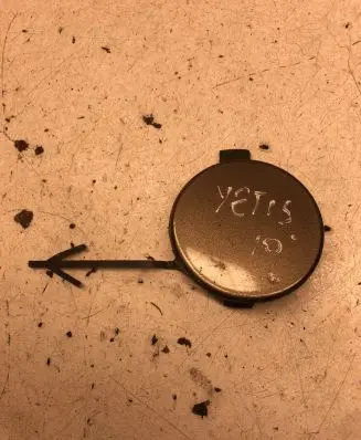 Front tow hook cap/cover