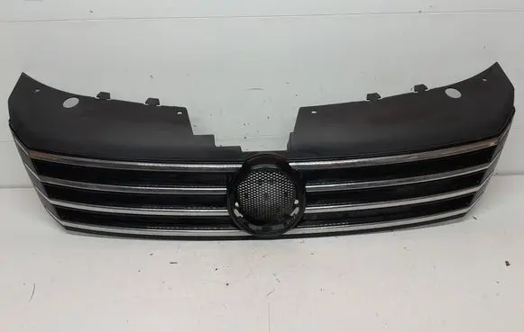 Volkswagen PASSAT B7 Front bumper upper radiator grill 3AA853651
