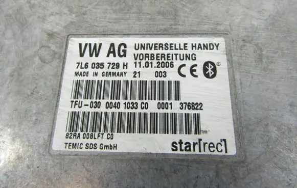 Volkswagen Touareg I Bluetooth control unit module 7L6035729H