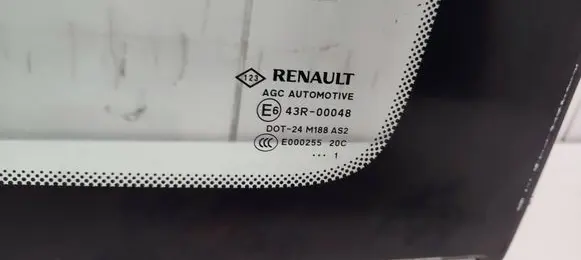 Renault Scenic III - Grand scenic III Rear side window 43R00048 DOT24M188AS2 E000255C
