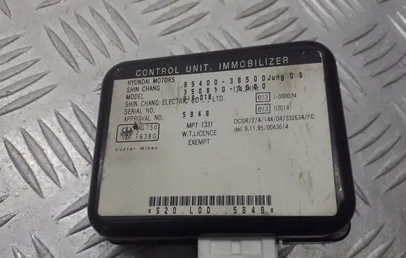 Hyundai Sonata Immobilizer control unit/module 95400-38500