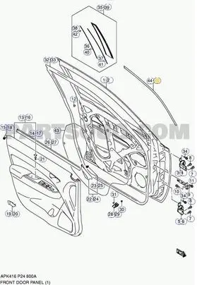 Suzuki Vitara (LY) Front door card panel trim 8391154P00