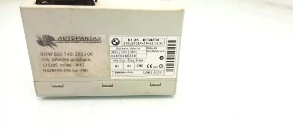 BMW 7 E65 E66 Comfort/convenience module 6934204 5WK48004