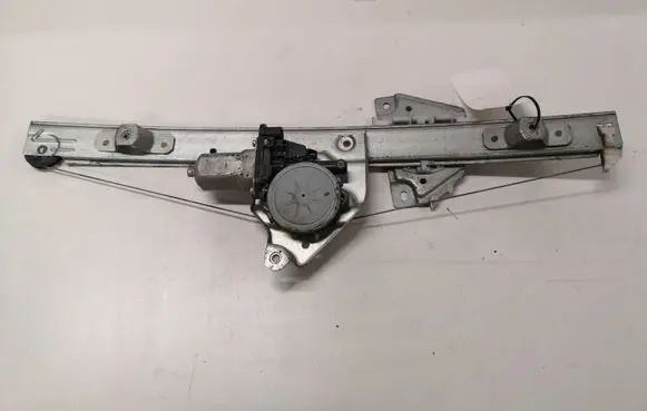 Rear door window regulator with motor