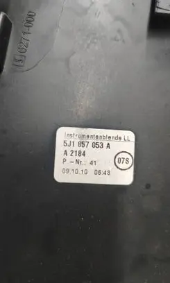 Skoda Fabia Mk2 (5J) Dashboard trim 5J1857053A 5j0858565
