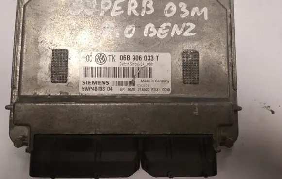 Skoda Superb B5 (3U) Engine control unit/module 06B906033T 5WP4010804