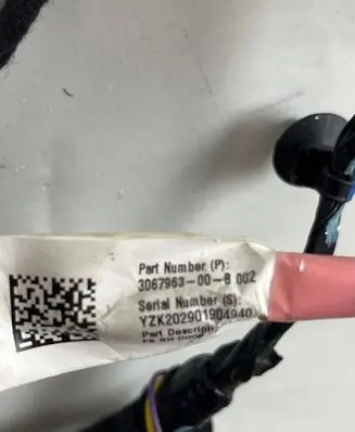 Tesla Model 3 Front door wiring loom YZZ202901904940 306796300B