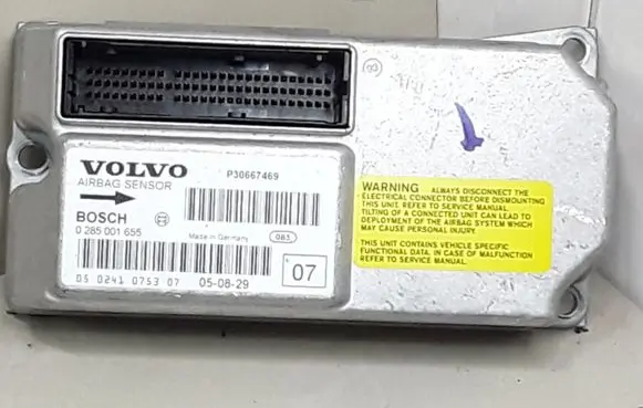 Volvo S60 Airbag control unit/module P30667469 0285001655