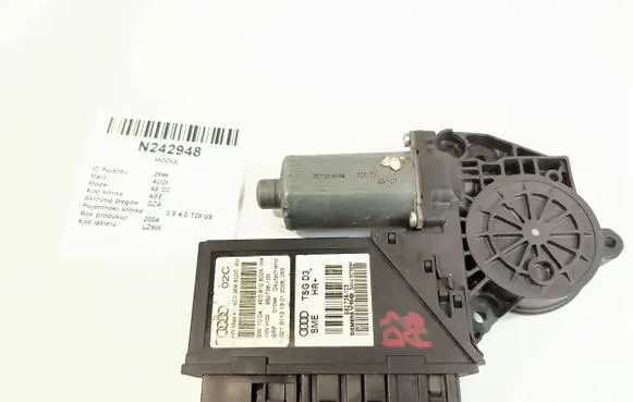 Audi A8 S8 D3 4E Rear door window regulator motor 4E0959802C 982738103 4E0910802A