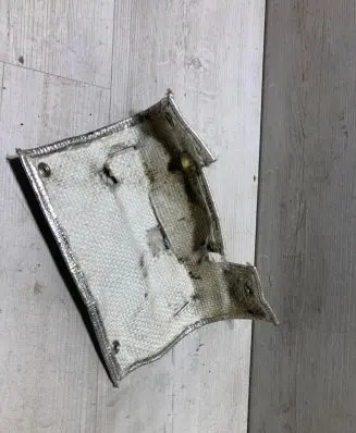 Heat shield in engine bay