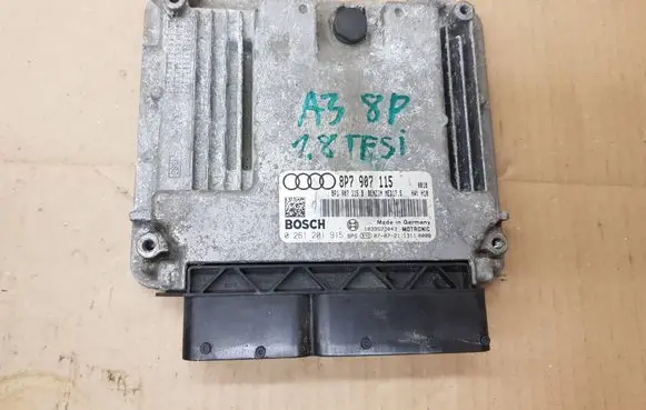 Audi A3 S3 A3 Sportback 8P Engine control unit/module 8P7907115 8P1907115B 0261201915