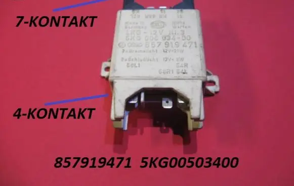 Audi 100 S4 C4 Light relay 857919471 5KG00503400