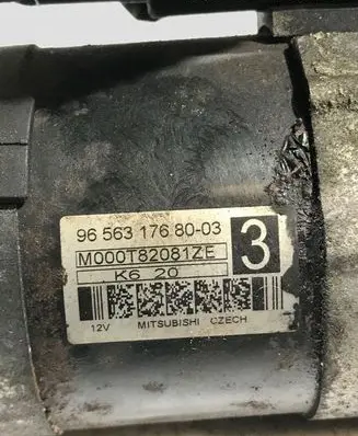 Citroen C5 Starter motor 9656317680 M000T82081ZE