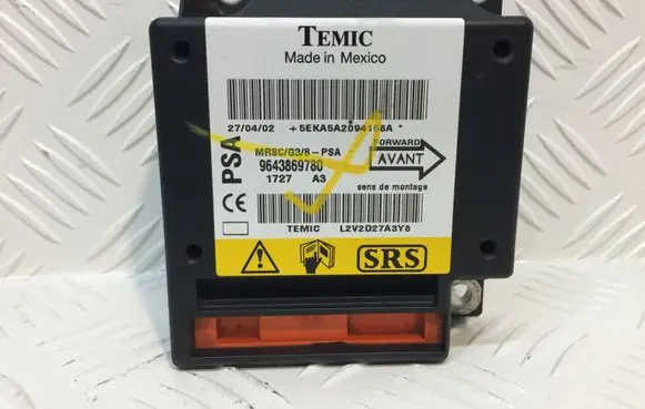 Peugeot 607 Airbag control unit/module 9643869780