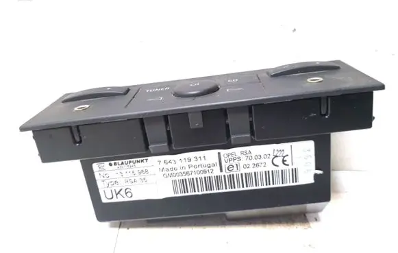 Opel Vectra C Head unit multimedia control 7643119311