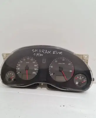 Volkswagen Sharan Speedometer (instrument cluster) 7M0919863G 95VW18649NF E10665321