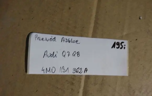 Audi Q7 4M AdBlue supply pipe 4M0131961A 4M0131962A55