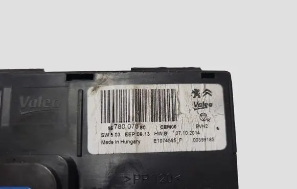 Citroen C4 II Picasso Air conditioning/heating control unit 9678007680 E1065901C