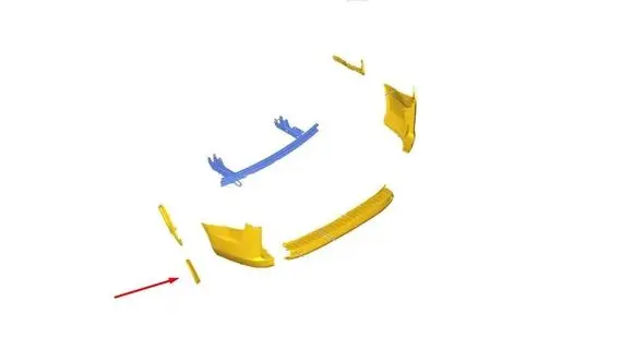 Ford Transit Custom Rear bumper mounting bracket GK2117F766A