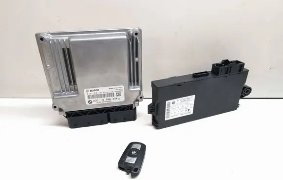 BMW 3 E90 E91 Engine ECU kit and lock set 8506434 028101106 9217853