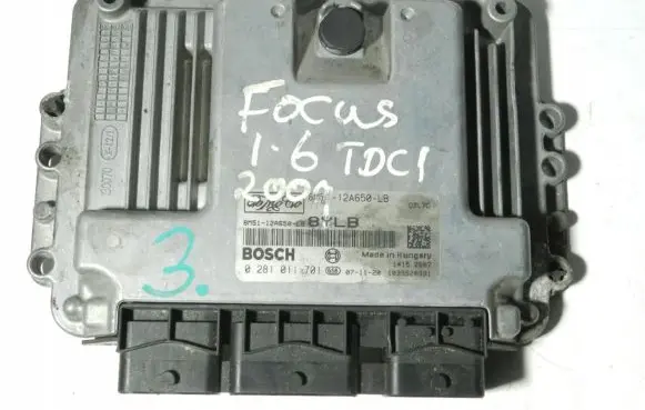 Ford Focus C-MAX Engine control unit/module 8M5112A650LB 0281011701