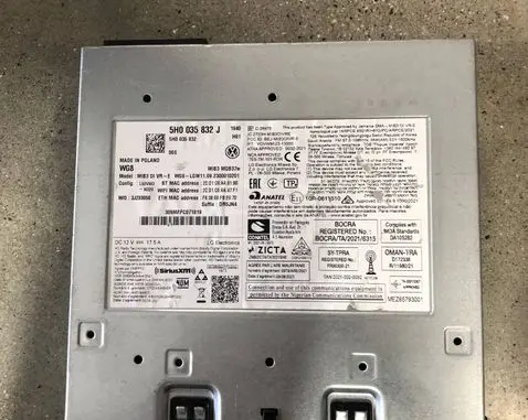Volkswagen Caddy MMI control unit 5H0035832J 5H0035832