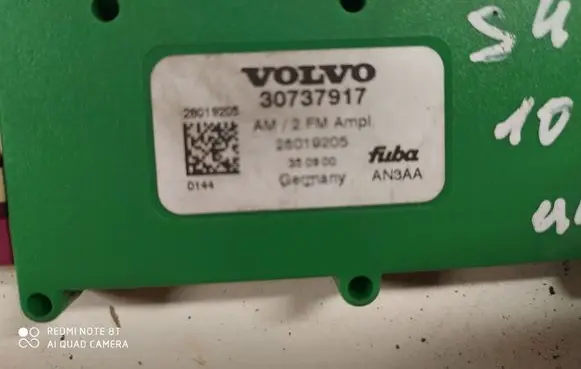 Volvo S40 Aerial antenna amplifier 30737917 28019205